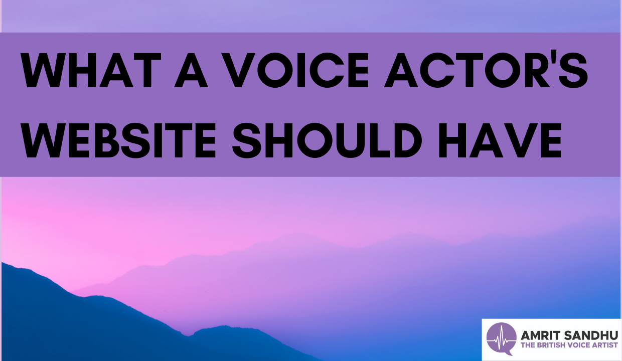 You are currently viewing What Your Voice Artist’s Website Should Have